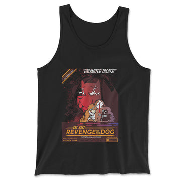 Cat Wars - Revenge Of The Dog Men/Unisex Tank in Black color